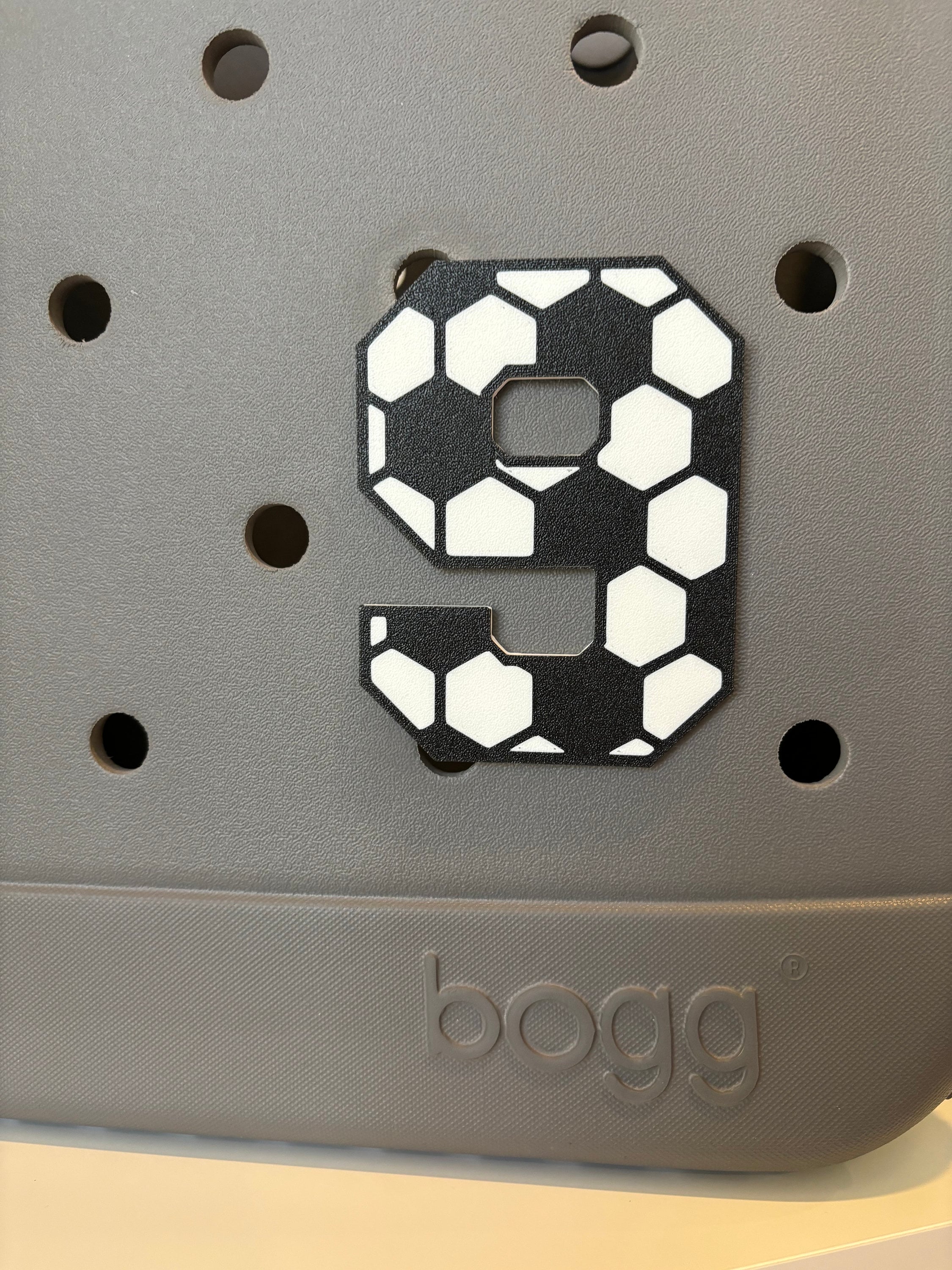 Soccer Number Bogg Charm | Sports Bogg Charm | Simple Southern Charm | Sports Uniform Bag Charm | Soccer Charm | Sports Soccer Charm