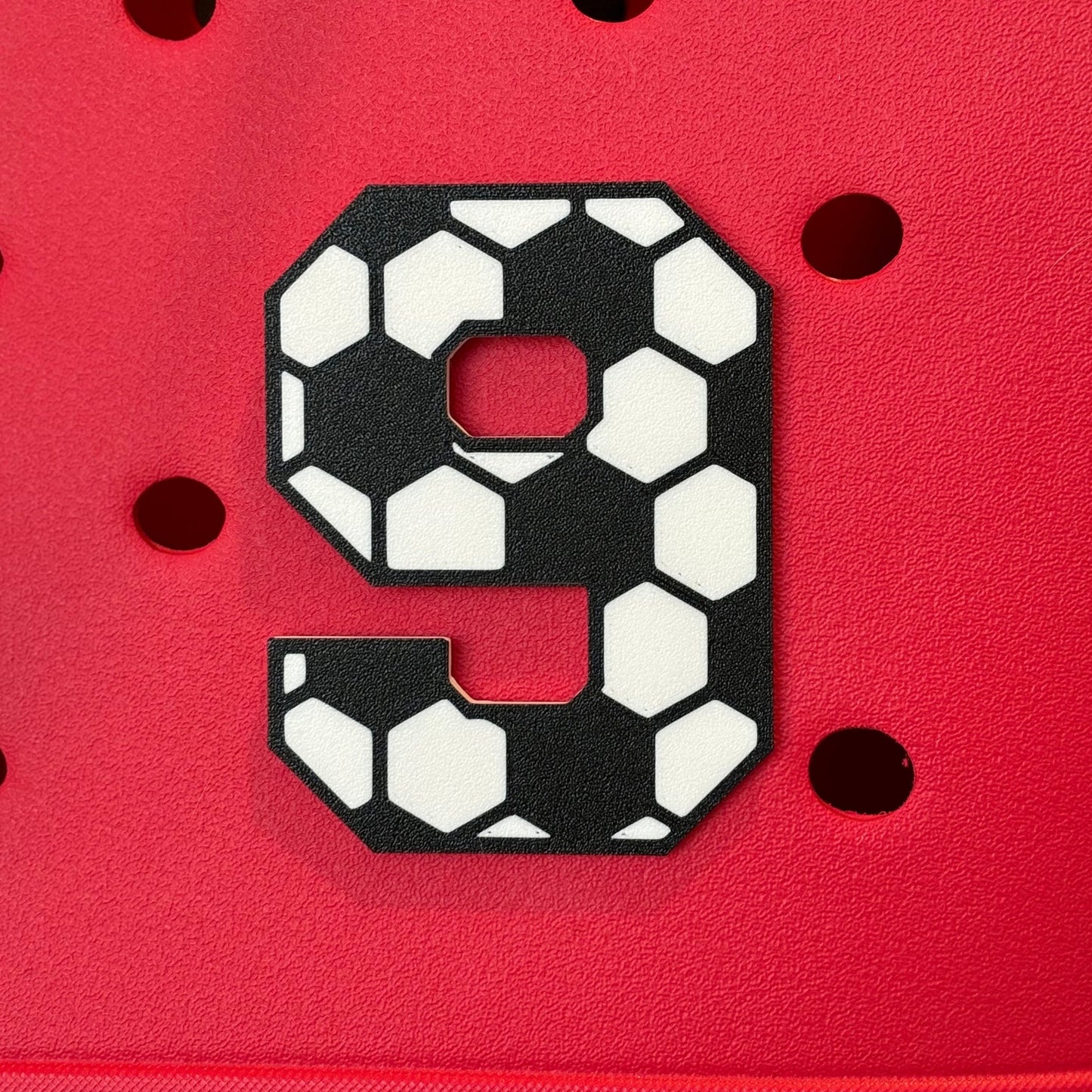 Soccer Number Bogg Charm | Sports Bogg Charm | Simple Southern Charm | Sports Uniform Bag Charm | Soccer Charm | Sports Soccer Charm