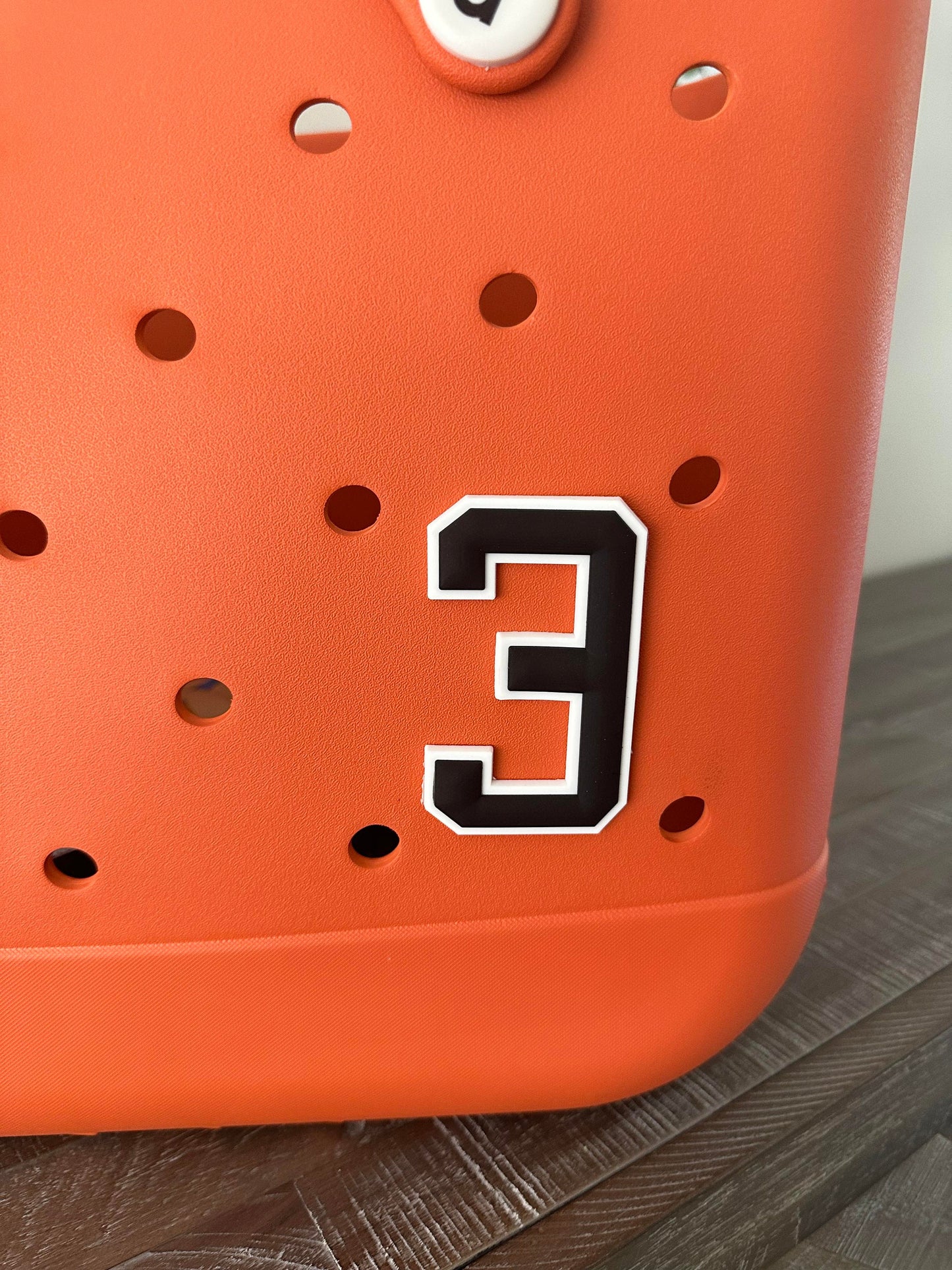 Jersey Uniform Number Charm | Sports Bogg Charm | Simple Southern Charm | Jersey Sports Uniform Bag Charm | Baseball Charm | Football Charm