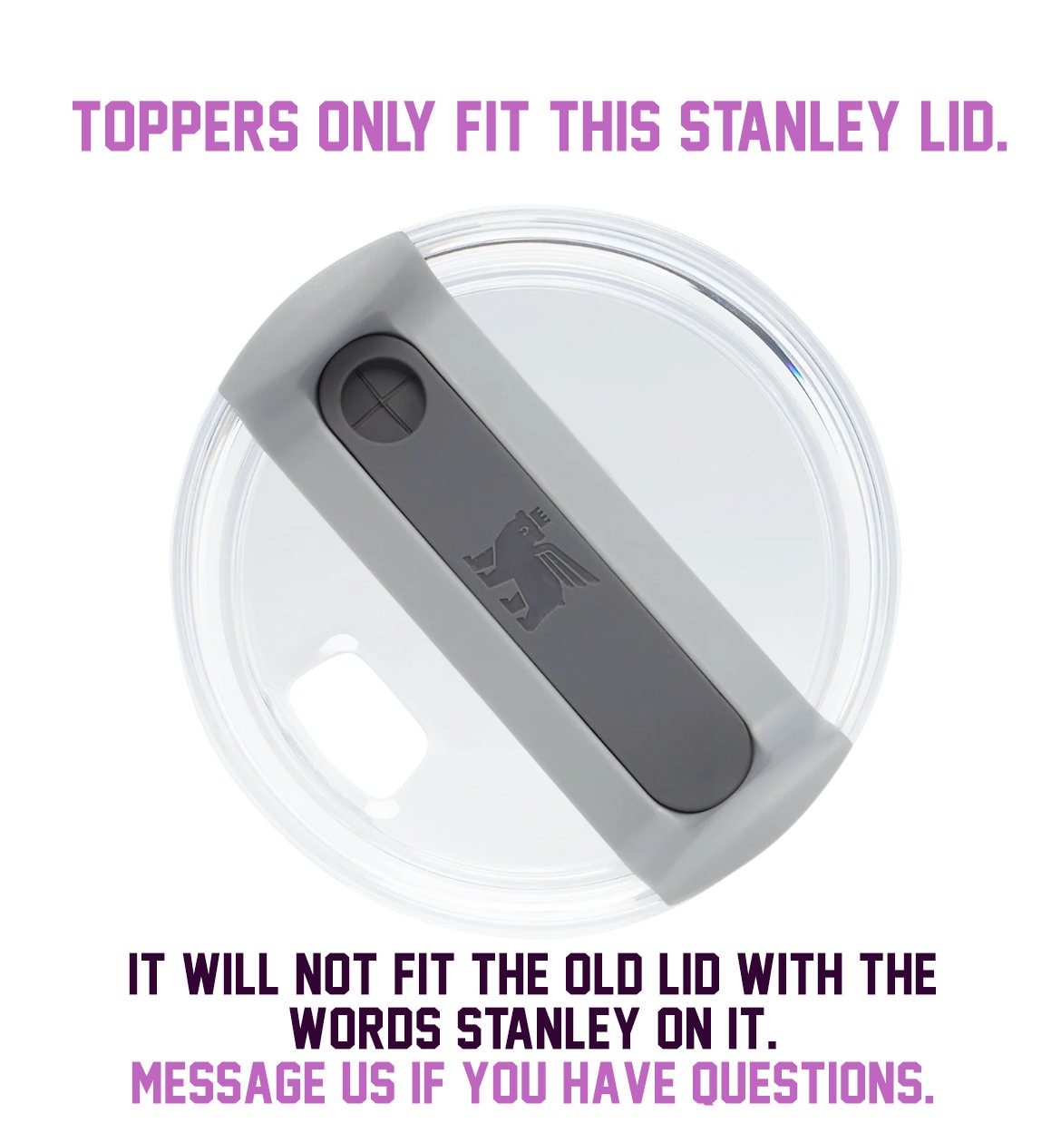 Personalized Logo Tag for Stanley H2.0 Tumblers, Stanley Topper , Custom Logo Name Plates, Stanley Cups Name plate Custom tag