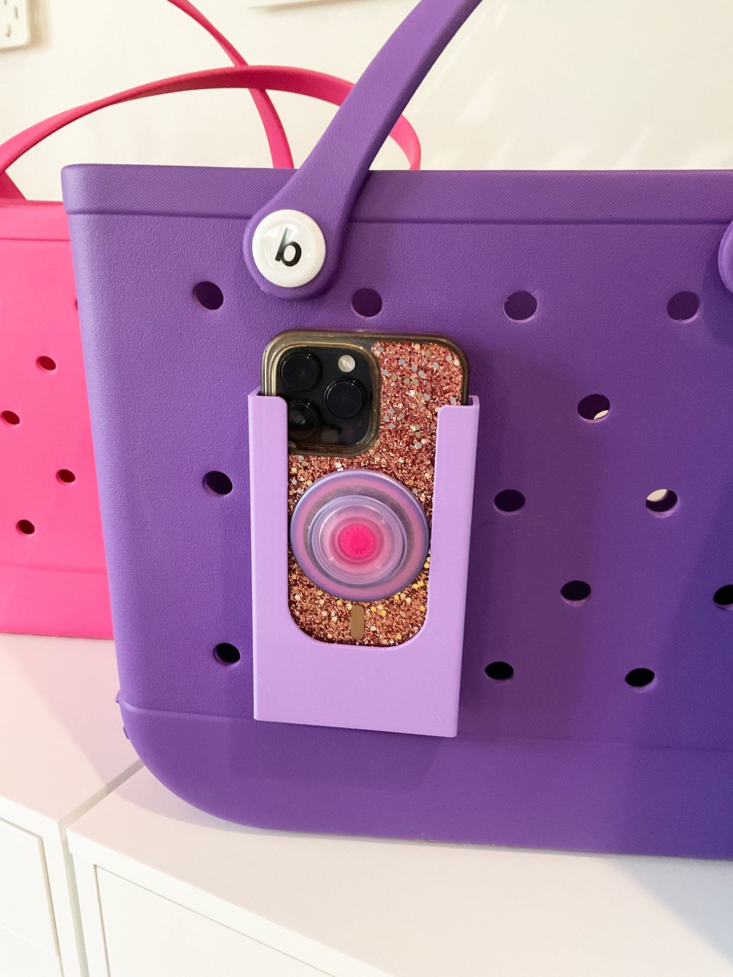 Bogg Bag Phone Holder, Bogg Bag Phone Holder for Popsockets, Bogg Bag Accessories, Beach Bag Phone Holder
