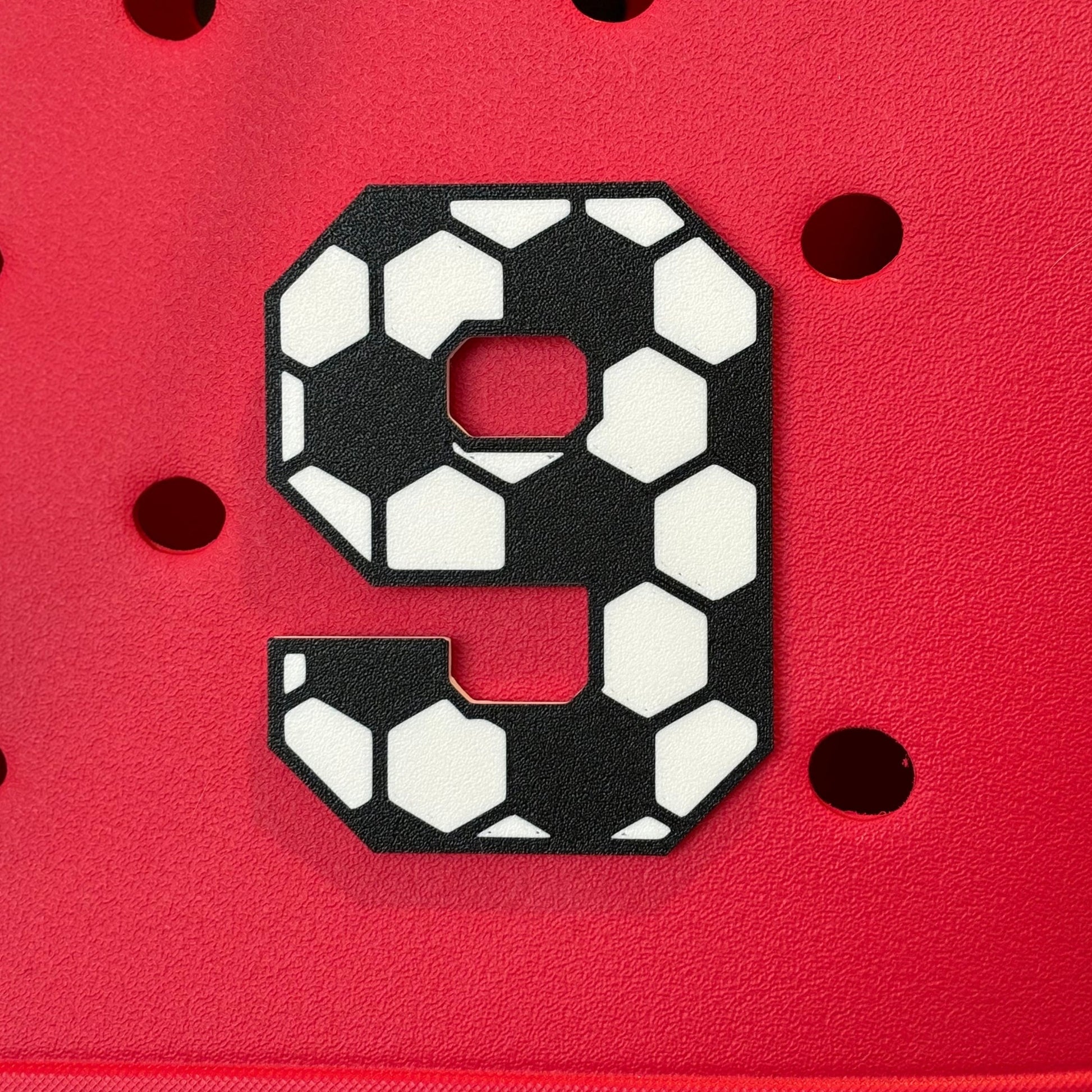 Soccer Number Bogg Charm | Sports Bogg Charm | Simple Southern Charm | Sports Uniform Bag Charm | Soccer Charm | Sports Soccer Charm