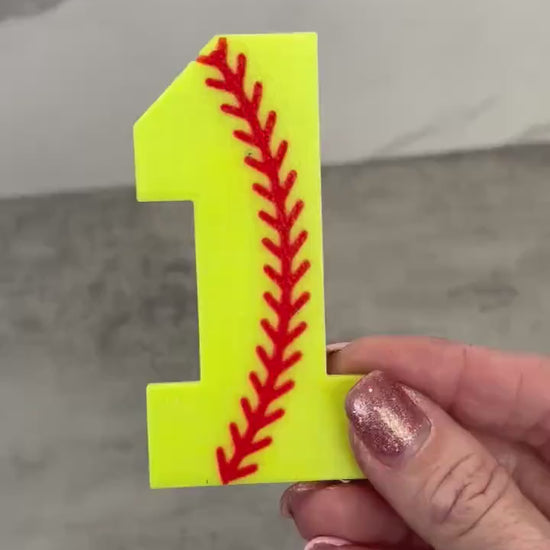 Softball Number Bogg Charm | Sports Bogg Charm | Simple Southern Charm | Sports Uniform Bag Charm | Softball Charm | Sports Softball Charm